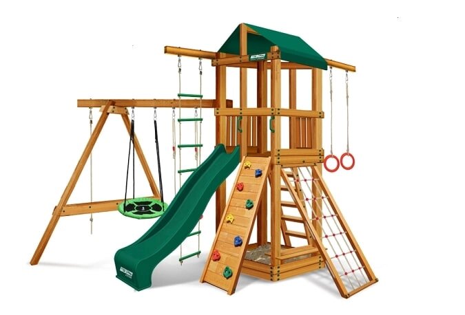 Детский спортивный комплекс для дачи SUNNY стандарт зеленый ##от компании## Интернет-магазин «Hutki. by» - ##фото## 1