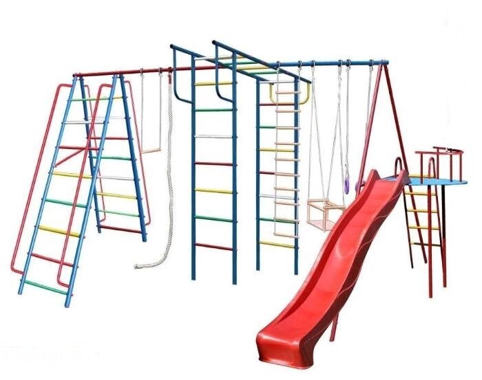 Детский спортивный комплекс для дачи Вертикаль-А1+П дачный МАКСИ + Моряк от компании Интернет-магазин «Hutki. by» - фото 1