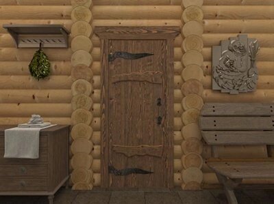 Дверь для сауны Doorwood деревянная состаренная "Русь" 190*70 (Россия) от компании Интернет-магазин «Hutki. by» - фото 1