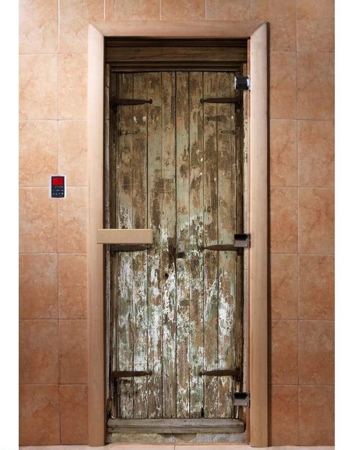 Дверь для сауны Doorwood с фотопечатью A028 1900x700 от компании Интернет-магазин «Hutki. by» - фото 1