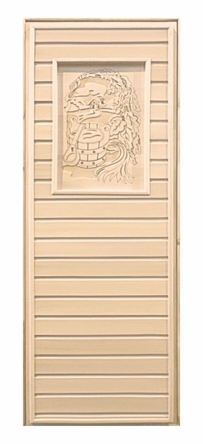 Дверь глухая липа с рисунком коробка хвоя 1900х700 от компании Интернет-магазин «Hutki. by» - фото 1