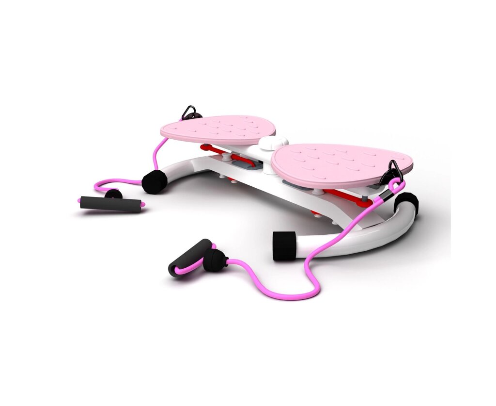 Фитнес платформа DFC Twister Bow с эспандерами розовый от компании Интернет-магазин «Hutki. by» - фото 1