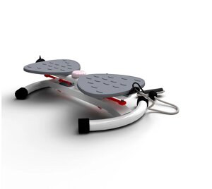 Фитнес платформа DFC Twister Bow с эспандерами серый