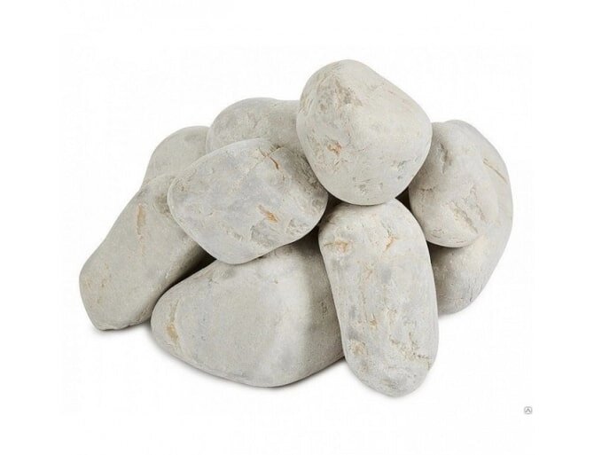 Камень Белый кварцит обвалочный 20 кг от компании Интернет-магазин «Hutki. by» - фото 1