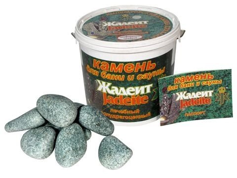 Камни для банных печей "Жадеит" шлифованый 20 кг от компании Интернет-магазин «Hutki. by» - фото 1