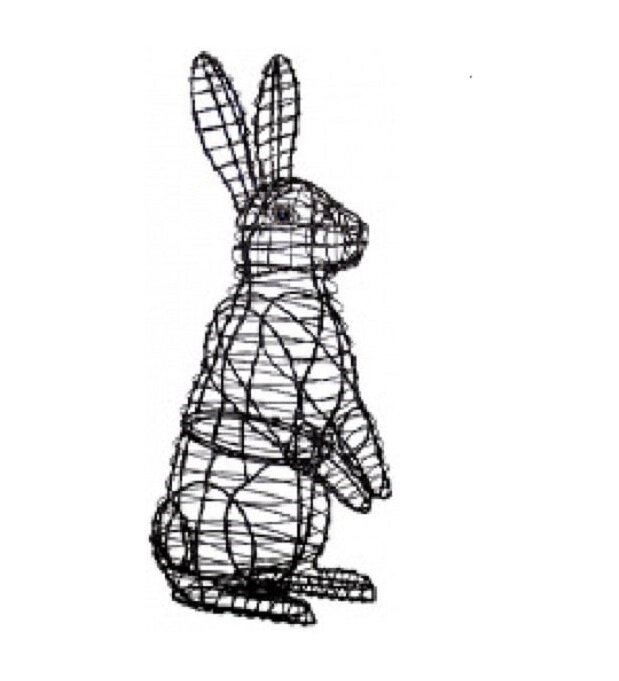 Каркасное топиари Кролик стоя ТОП13-1 от компании Интернет-магазин «Hutki. by» - фото 1