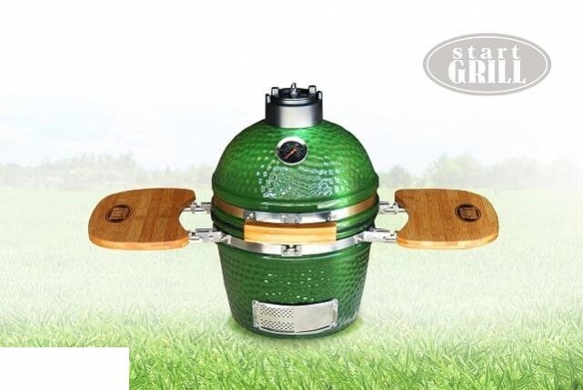 Керамический гриль Start Grill зеленый, 31 см от компании Интернет-магазин «Hutki. by» - фото 1
