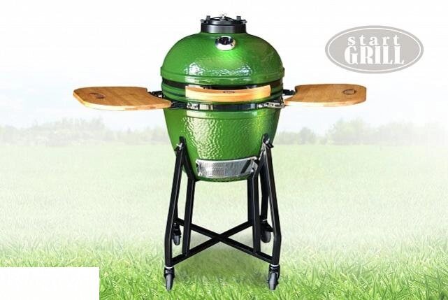 Керамический гриль Start Grill зеленый, 48 см от компании Интернет-магазин «Hutki. by» - фото 1