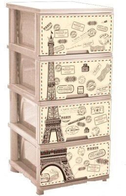 Комод с декором Алеана кремовый Париж от компании Интернет-магазин «Hutki. by» - фото 1