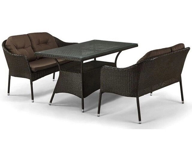 Комплект мебели с диванами T198D S54A-W53 Brown ##от компании## Интернет-магазин «Hutki. by» - ##фото## 1