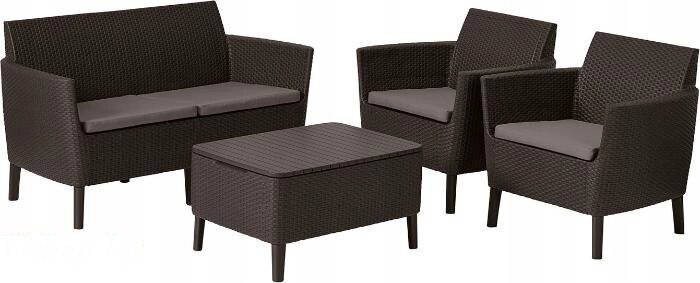 Комплект мебели Salemo 2-sofa set (Салемо) коричневый от компании Интернет-магазин «Hutki. by» - фото 1