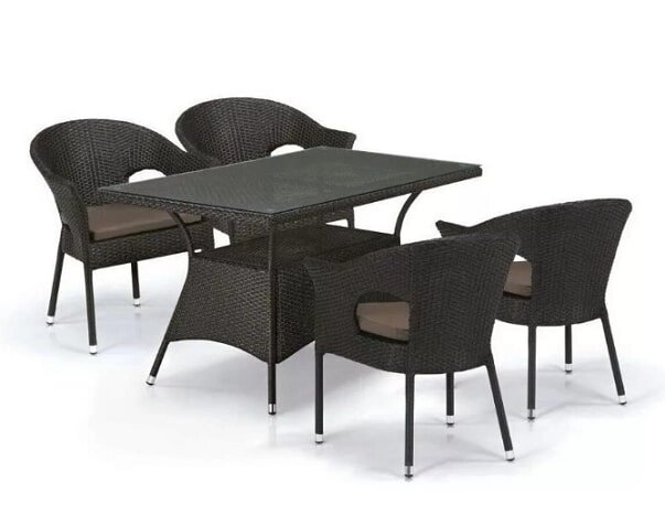Комплект мебели T198A Y79B-W53 4 Pcs Brown ##от компании## Интернет-магазин «Hutki. by» - ##фото## 1