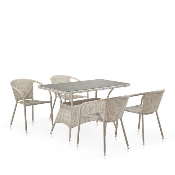 Комплект мебели T198D Y137C-W85 Latte (4+1) от компании Интернет-магазин «Hutki. by» - фото 1