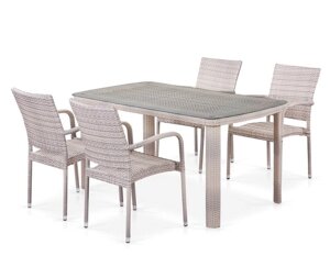 Комплект мебели T256C Y376C-W85 Latte (4+1)
