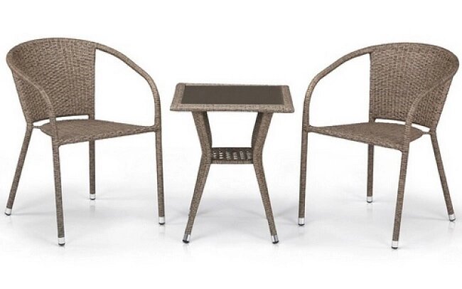 Комплект мебели T25B Y137C-W56 Light Brown 2Pcs ##от компании## Интернет-магазин «Hutki. by» - ##фото## 1