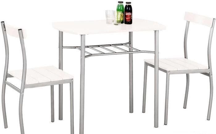 Комплект столовой мебели Halmar Lance (белый) от компании Интернет-магазин «Hutki. by» - фото 1