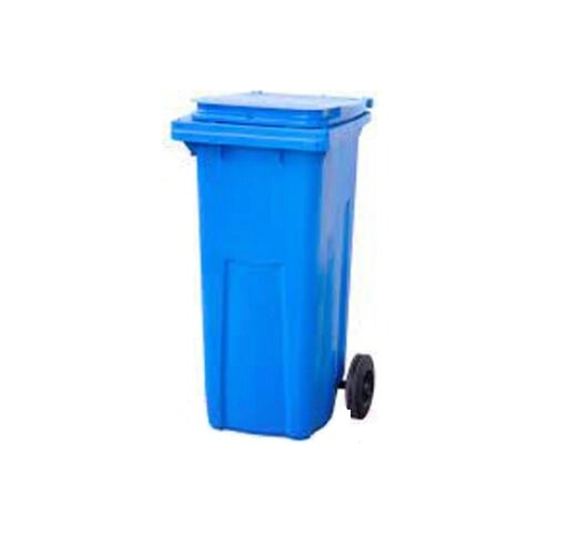 Контейнер для мусора Эдванс 120л с крышкой синий от компании Интернет-магазин «Hutki. by» - фото 1
