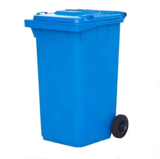 Контейнер для мусора Эдванс 240л с крышкой синий от компании Интернет-магазин «Hutki. by» - фото 1