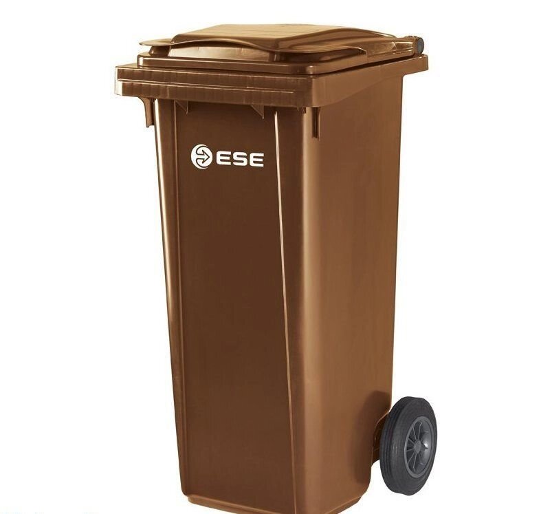 Контейнер для мусора ESE 120л коричневый от компании Интернет-магазин «Hutki. by» - фото 1
