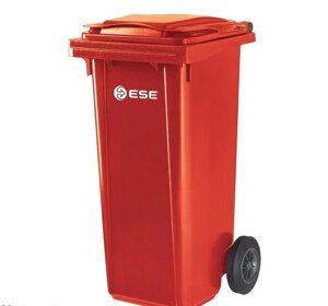 Контейнер для мусора ESE 120л красный