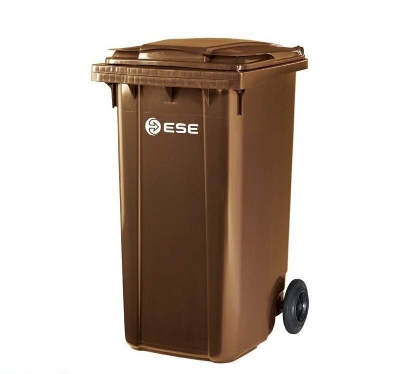 Контейнер для мусора ESE 240л коричневый от компании Интернет-магазин «Hutki. by» - фото 1