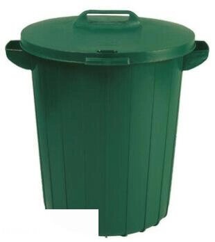 Контейнер пластиковый для мусора 90 л зеленый от компании Интернет-магазин «Hutki. by» - фото 1