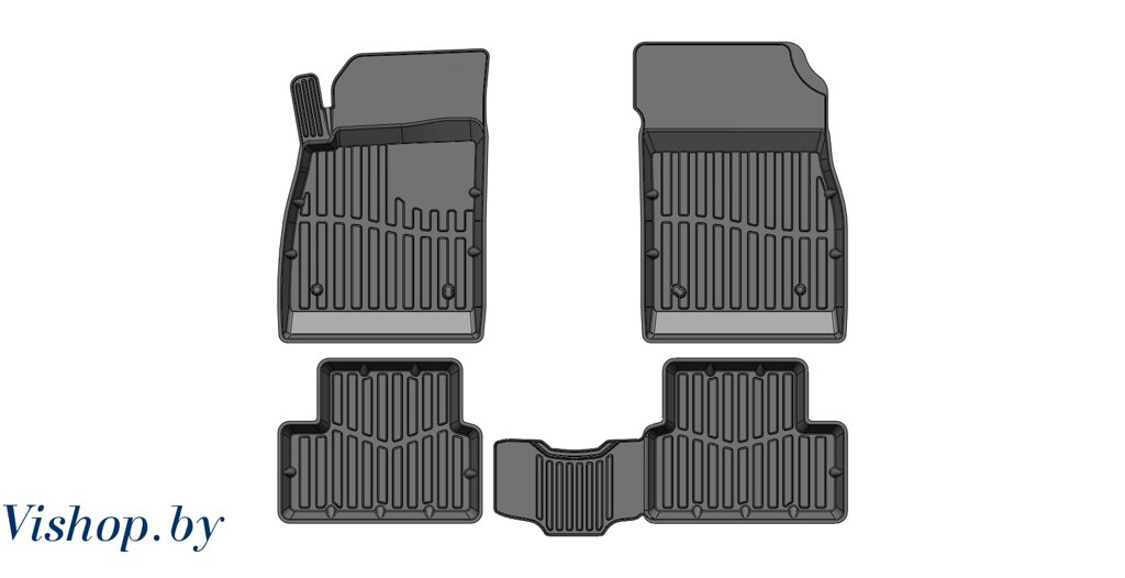 Коврики резиновые в салон 3D PREMIUM для Chevrolet Cruze SD/HB/UN от компании Интернет-магазин «Hutki. by» - фото 1