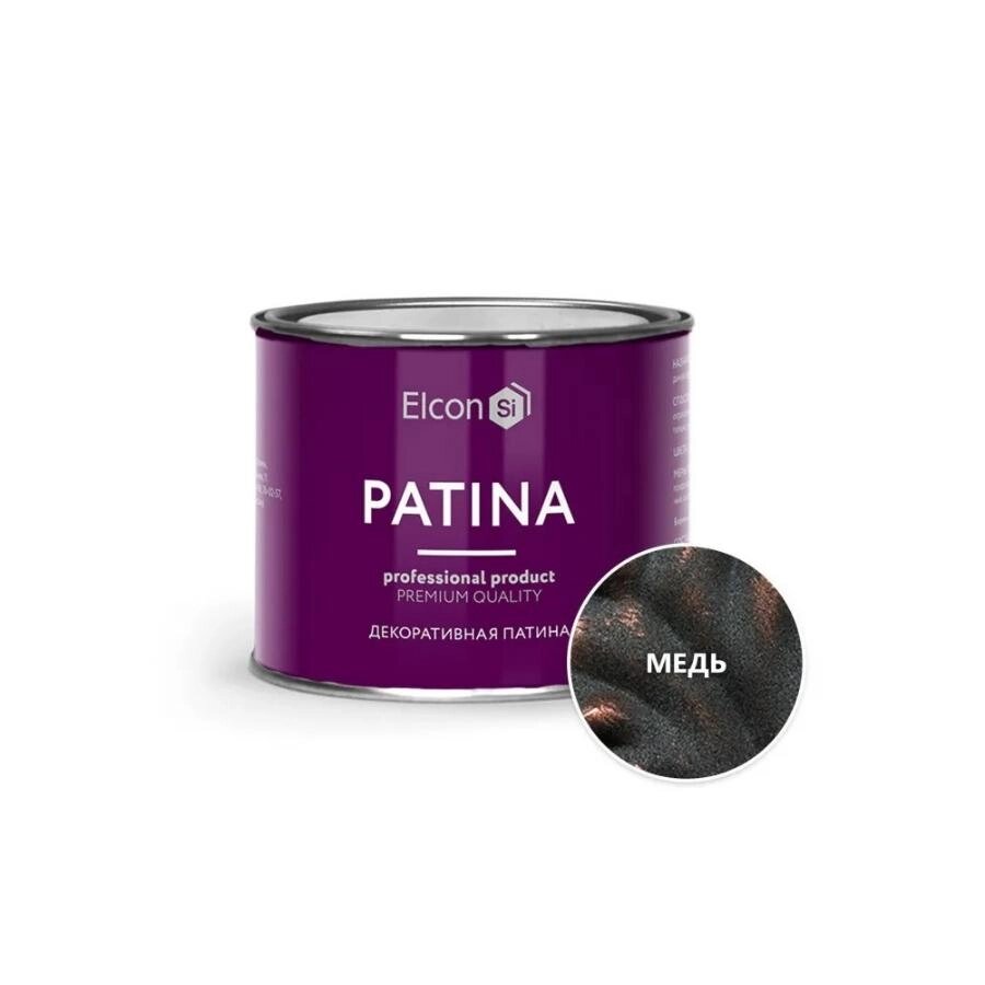 Краска Elcon Patina кузнечная 200г медь от компании Интернет-магазин «Hutki. by» - фото 1