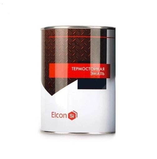 Краска термостойкая 0,8 кг Черная ELCON от компании Интернет-магазин «Hutki. by» - фото 1