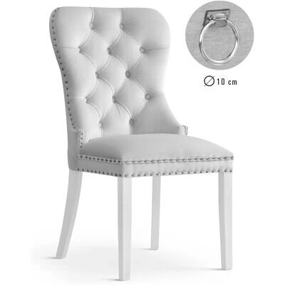Кресло CAROLINA КАРОЛИНА II серебряный/белый от компании Интернет-магазин «Hutki. by» - фото 1
