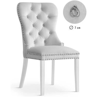 Кресло CAROLINA КАРОЛИНА серебряный/белый от компании Интернет-магазин «Hutki. by» - фото 1