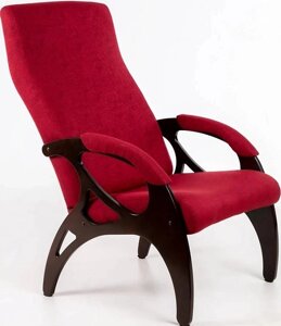 Кресло для отдыха Бергамо бордо орех