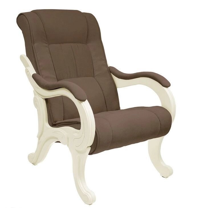 Кресло для отдыха модель 71 Verona brown сливочный от компании Интернет-магазин «Hutki. by» - фото 1