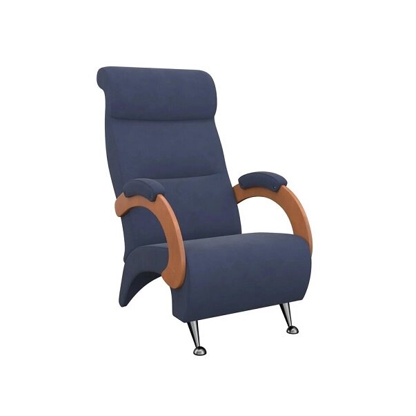Кресло для отдыха Модель 9-Д Verona Denim Blue орех от компании Интернет-магазин «Hutki. by» - фото 1
