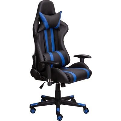 Кресло GAMER ГЕЙМЕР черный/синий от компании Интернет-магазин «Hutki. by» - фото 1