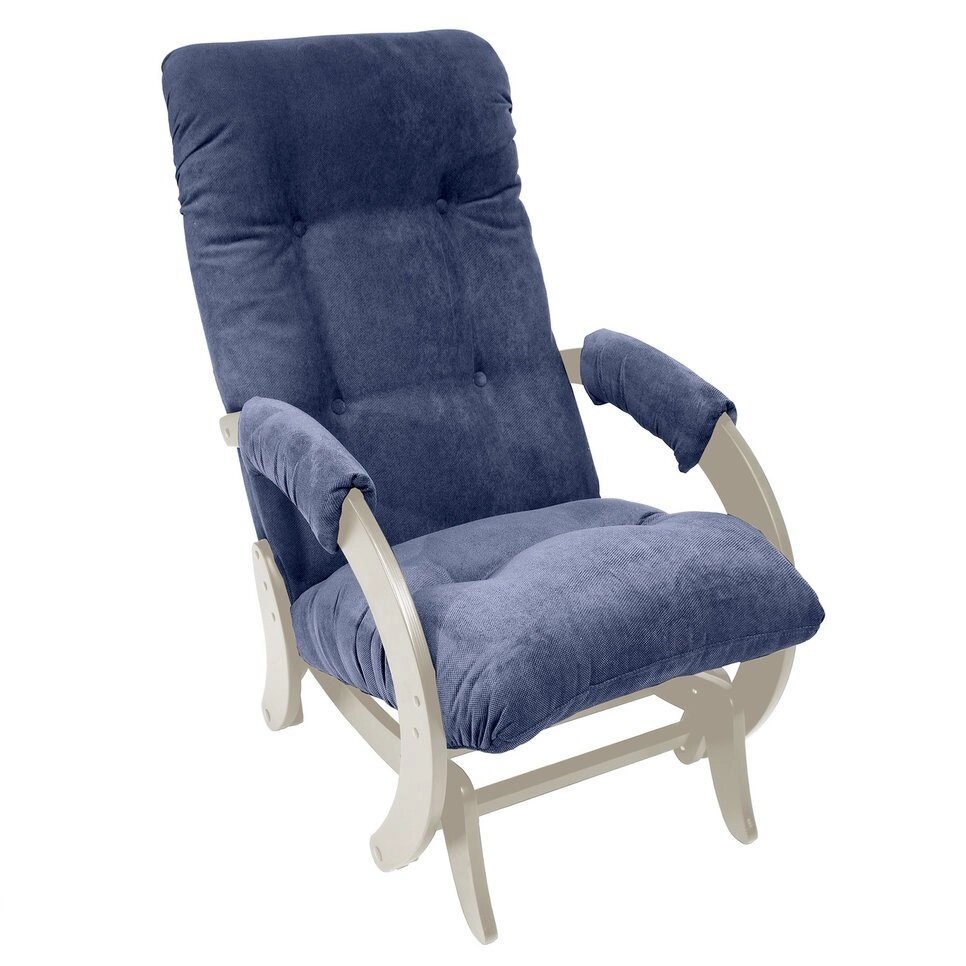 Кресло-глайдер Модель 68 Verona Denim Blue сливочный от компании Интернет-магазин «Hutki. by» - фото 1