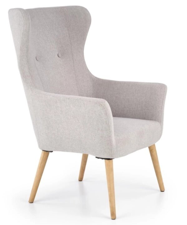 Кресло HALMAR COTTO светло-серый от компании Интернет-магазин «Hutki. by» - фото 1