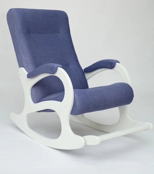 Кресло-качалка Бастион 2 арт. Bahama iris белые ноги от компании Интернет-магазин «Hutki. by» - фото 1