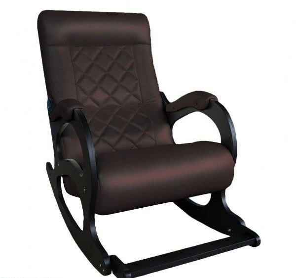 Кресло-качалка Бастион 2 Ромбус Dark Brown с подножкой от компании Интернет-магазин «Hutki. by» - фото 1