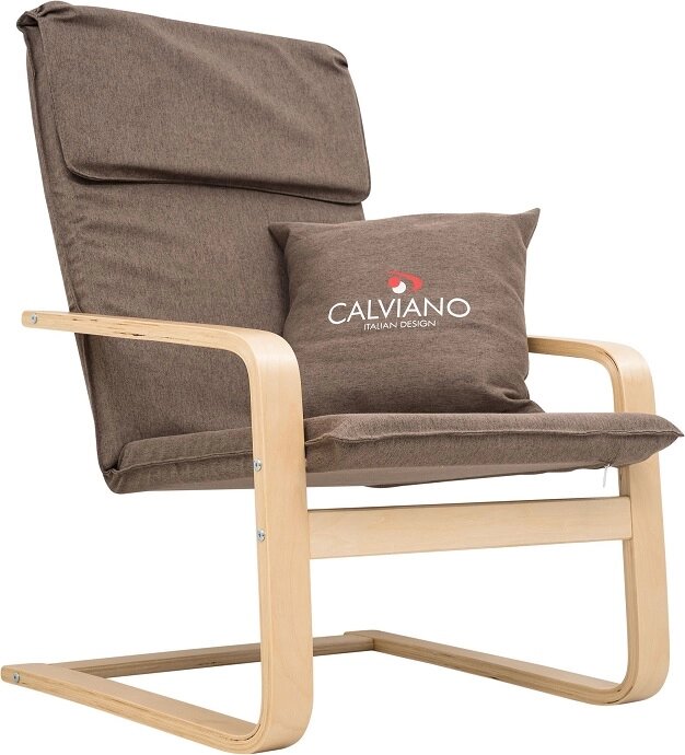 Кресло-качалка Calviano Soft 1 коричневое от компании Интернет-магазин «Hutki. by» - фото 1