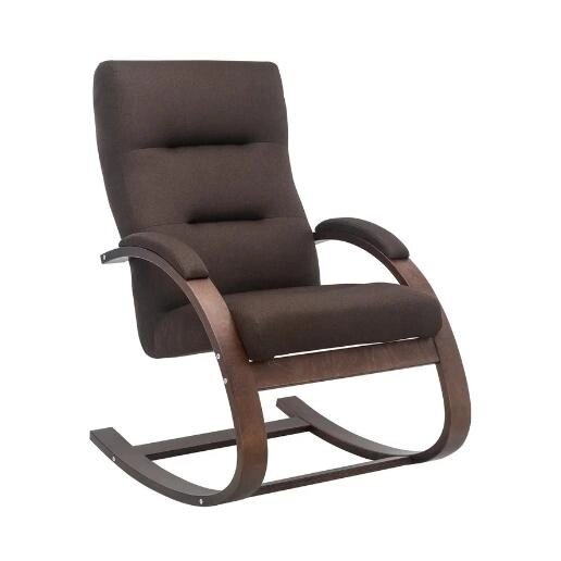 Кресло-качалка МИЛАНО Leset  коричневый / орех от компании Интернет-магазин «Hutki. by» - фото 1