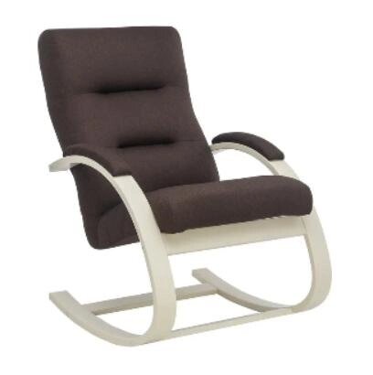 Кресло-качалка МИЛАНО Leset  коричневый / сл. кость от компании Интернет-магазин «Hutki. by» - фото 1