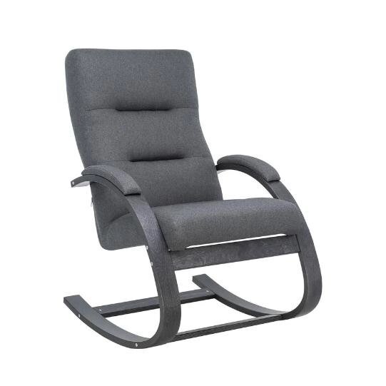 Кресло-качалка МИЛАНО Leset  серый/ венге текстура от компании Интернет-магазин «Hutki. by» - фото 1