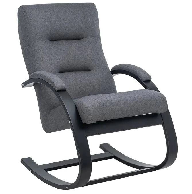Кресло-качалка МИЛАНО Leset  серый/ венге от компании Интернет-магазин «Hutki. by» - фото 1