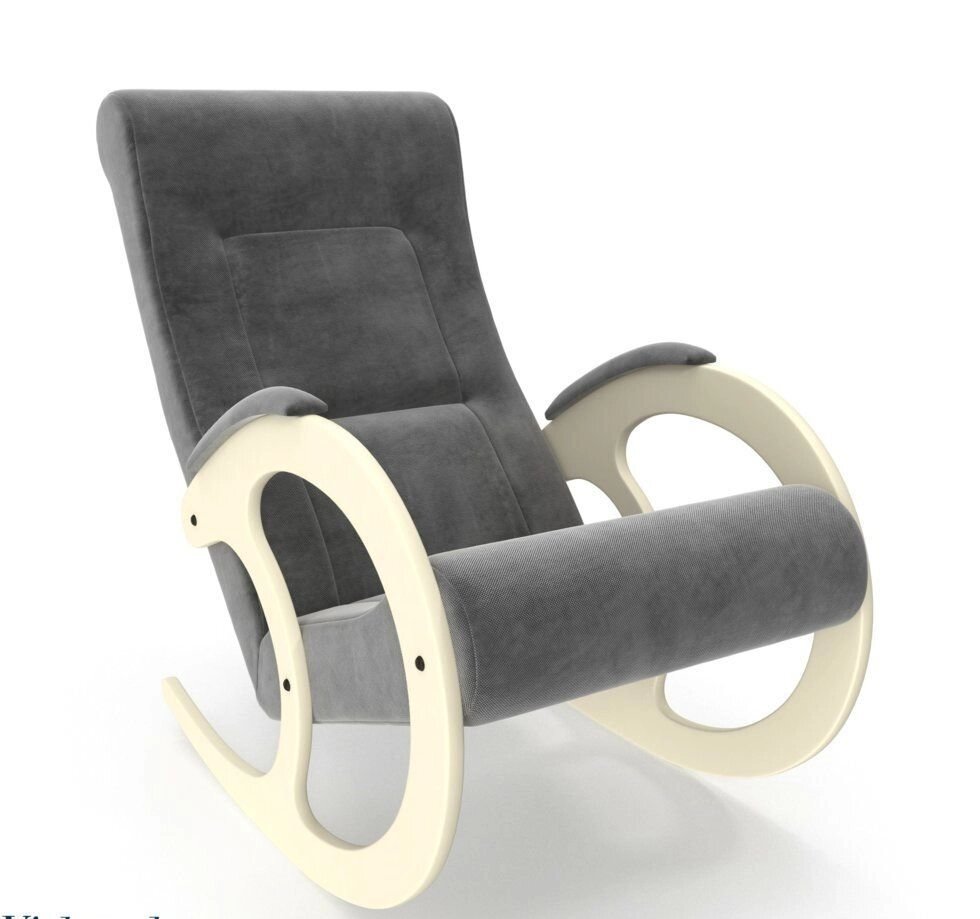 Кресло-качалка Модель 3 Verona Antazite Grey сливочный от компании Интернет-магазин «Hutki. by» - фото 1