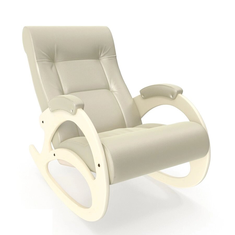 Кресло-качалка модель 4 б/л Орегон перламутр 106 сливочный от компании Интернет-магазин «Hutki. by» - фото 1