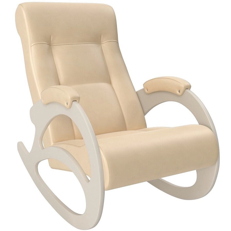 Кресло-качалка модель 4 б/л Polaris Beige сливочный от компании Интернет-магазин «Hutki. by» - фото 1