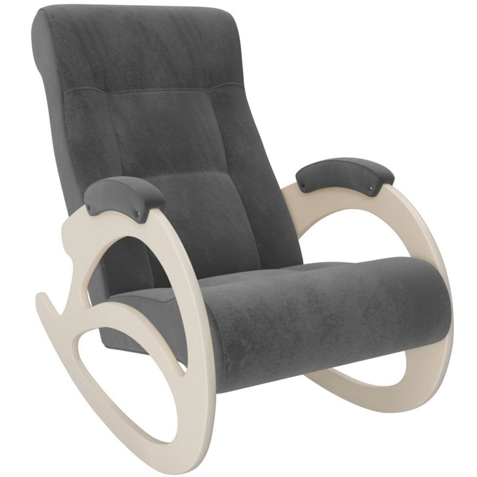Кресло-качалка модель 4 б/л Verona Antrazite Grey сливочный от компании Интернет-магазин «Hutki. by» - фото 1
