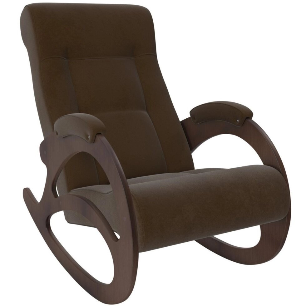 Кресло-качалка модель 4 б/л Verona Brown орех от компании Интернет-магазин «Hutki. by» - фото 1