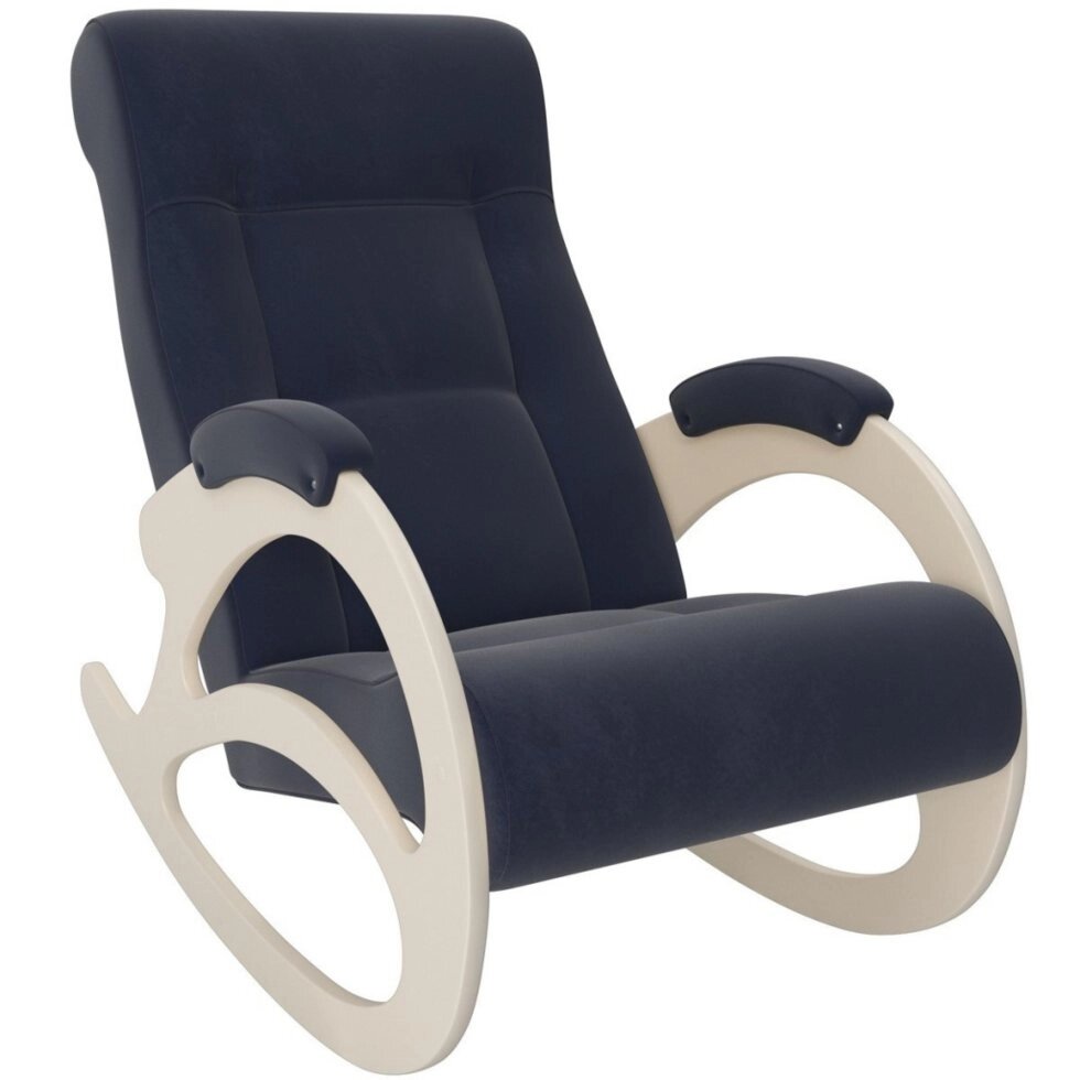 Кресло-качалка модель 4 б/л Verona Denim Blue сливочный от компании Интернет-магазин «Hutki. by» - фото 1